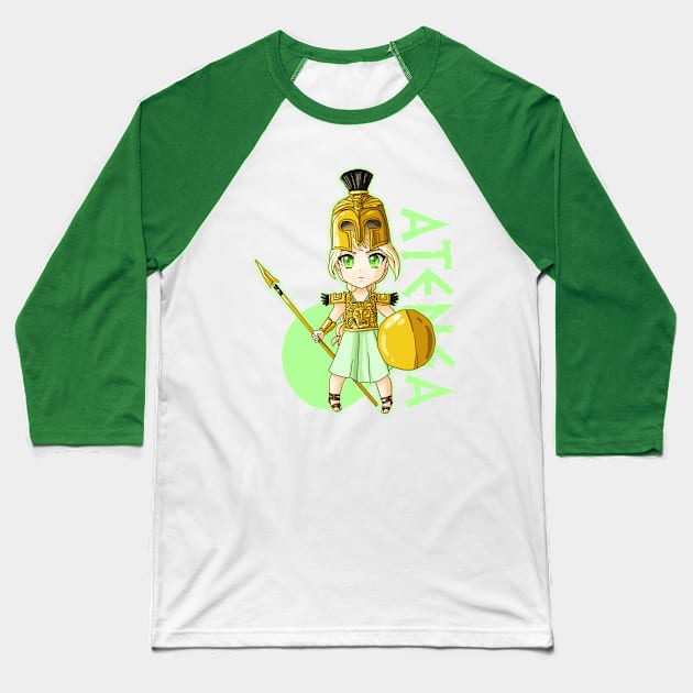 Atenea chibi Baseball T-Shirt by JonasEmanuel